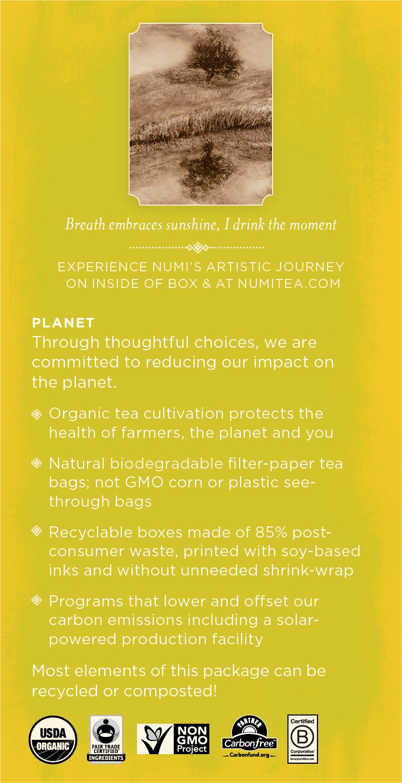 Numi Organic Tea, Herbal Tea. 18 Count Tea Bags - Image 5