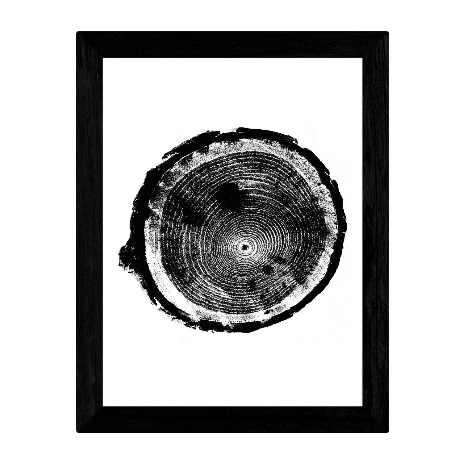 Nacnic Texture wood sheet size A4, black and white poster paper 250 gr inks. Frameless