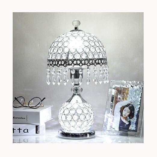 Europäische Kristall Tischlampe Luxus kreative Fransen Kristall