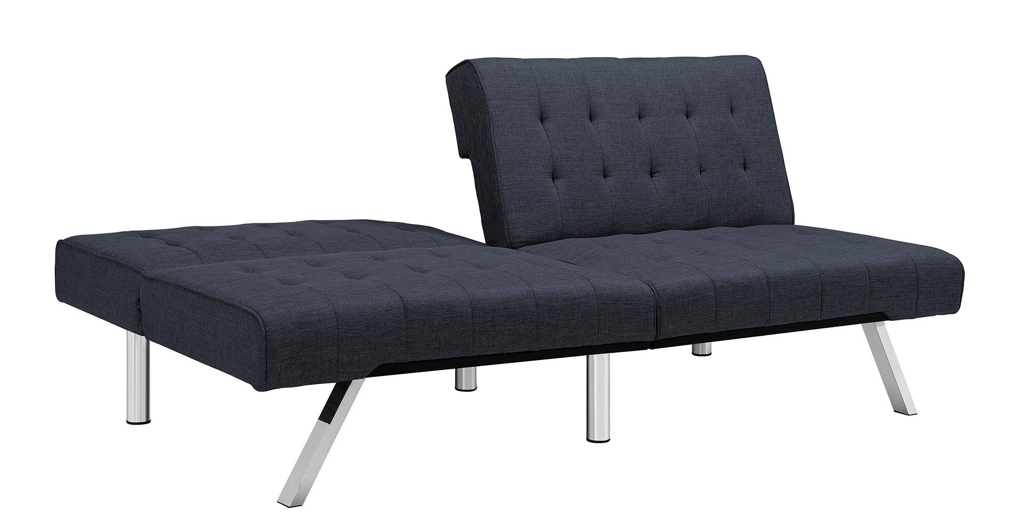 DHP Emily Futon Couch Bed, Modern Sofa Design Includes Sturdy Chrome Legs and 29986200761 eBay