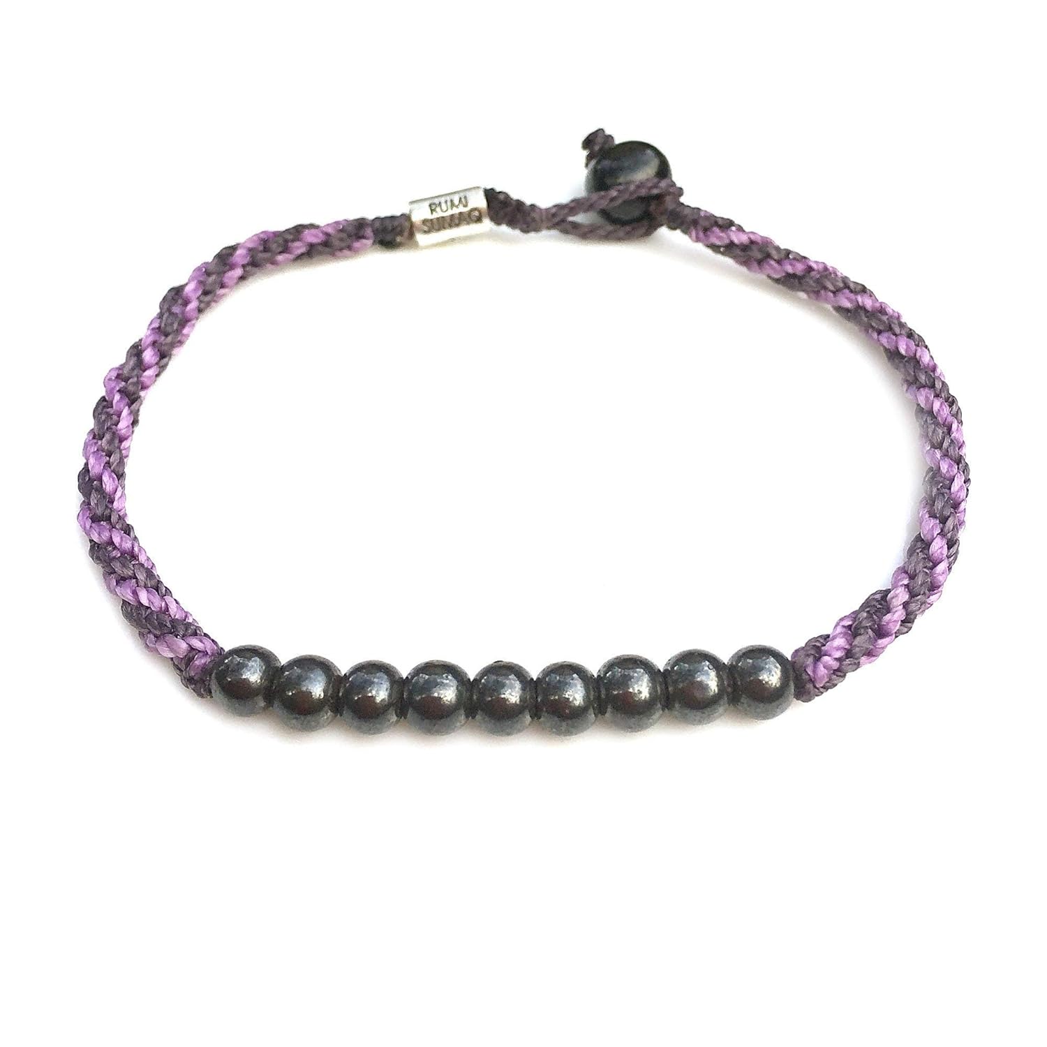 Woven Purple Anklet 9 Inch Ankle Bracelet Sailor Rope with