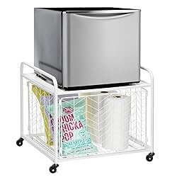 mDesign Small Portable Mini Fridge Storage Cart