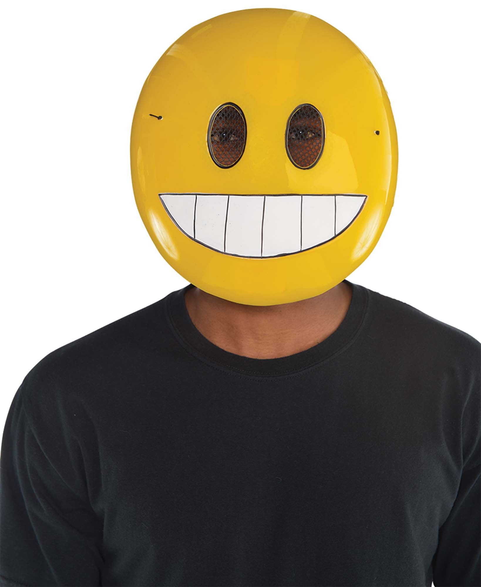 Grin Emoticon Mask - 1 Pc.