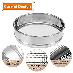 PATIKIL 16 Mesh Lab Sieve, 8" Diameter Test Sieve
