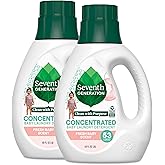 Seventh Generation Concentrated Baby Laundry Detergent, Fresh Scent, 40 Fl Oz, Pack of 2