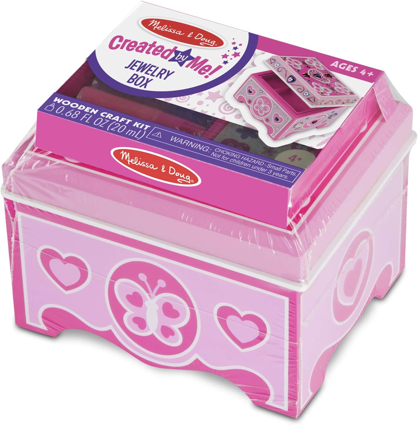Melissa & Doug Created by Me! Jewelry Box Wooden Craft Kit: Melissa & Doug: Toys & Games
