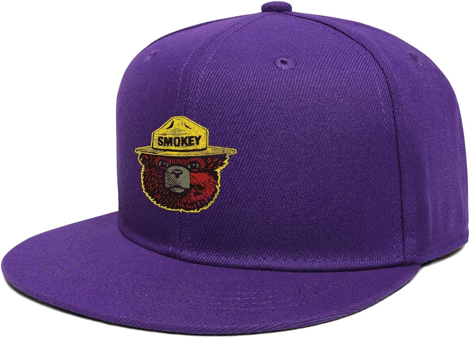 Cricket Cap for Mens Unisex Cool SmokeyBear Wear Yellow Hat Baseball