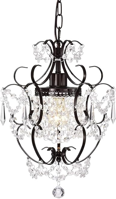 Kronleuchter Kristall Mini Pendelleuchte Hängeleuchte Bronzefarben