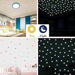 100PCS Removable Colorful Glow In the Dark
