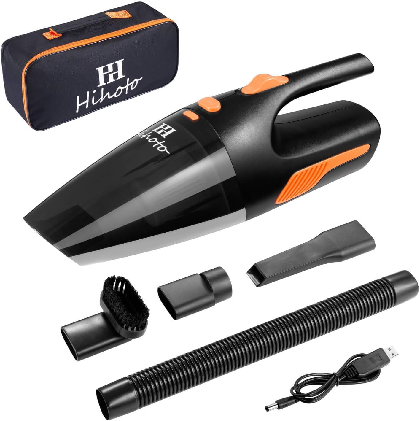 Car Vacuum Cordless- Designed Car Vacuum Cleaner High Power Cordless With 6Kpa Suction, Portable Car Vacuum Cleaner 120W Built-in Lithium Battery handheld vacuum, Cordless Car Vacuum Cleaner Bagged