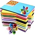 A4 Colored Paper 200 Sheets, Colored Copy Paper A4 Paper (20 Colors), 8.5 x 11.7inch Assorted 70gsm Colored Printer Paper Construction Paper Origami Paper for DIY Kids Art Craft