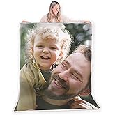 FrameStory Custom Blanket Personal Photos & Text, Fully Customizable Size, Image, Message- Quality Soft Sherpa Fleece Throw Blanket for Holiday, Birthday, Gifting, Anniversary, Special Occasion