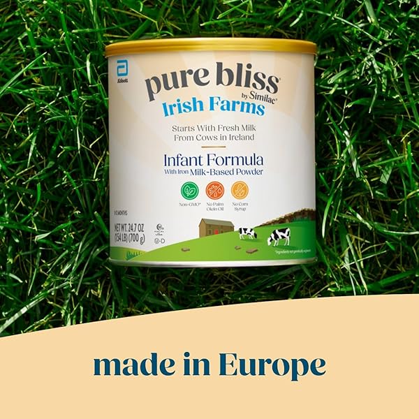PURE BLISS IRISH FARMS, EASY-TO-DIGEST BABY FORMULA, INFANT FORMULA, 0-12 MONTHS, 24.7-OZ CAN