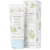 Thymes Restorative Hand Cream for Women & Men - Moisturizing Hand Cream Travel Size - Notes of Bergamot, Lemon, Orange Flower, Lotus, & Sandalwood - Skin Care (Bergamot Nectar, 1.9 fl oz)