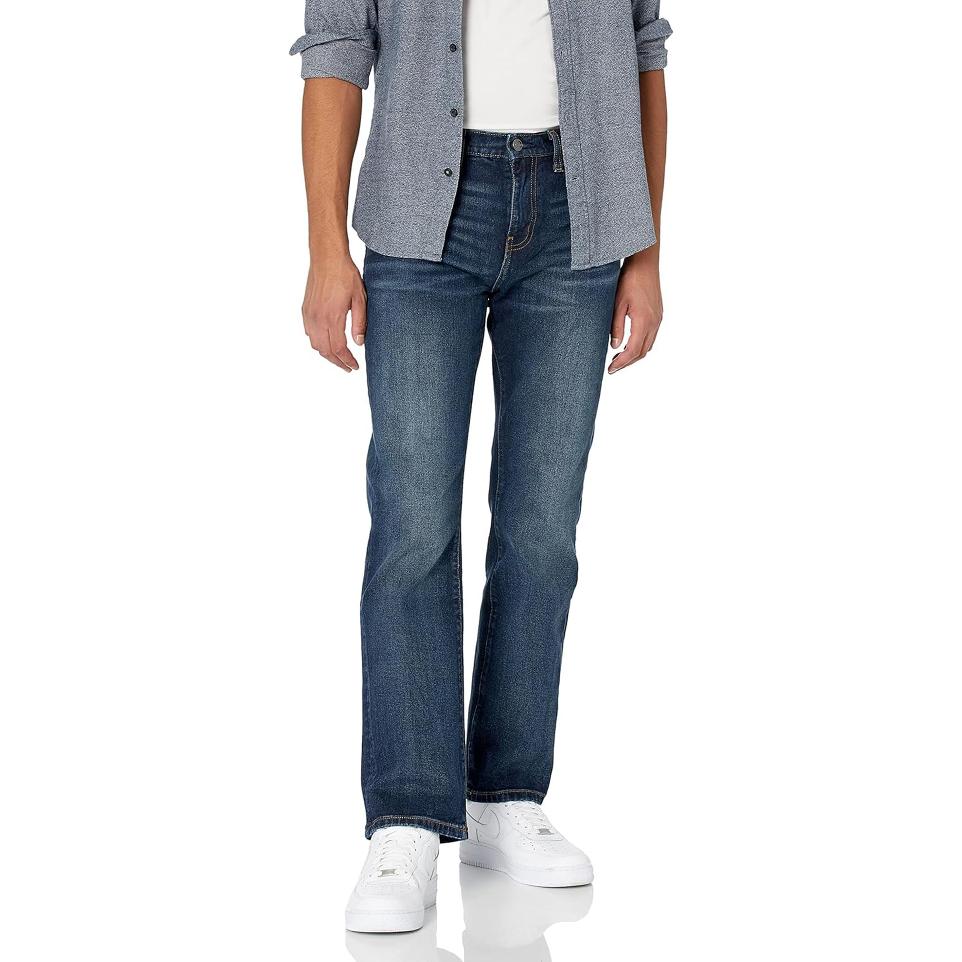Wrangler Herren Red Kabel Regular Jeans, Dark Stone, 33W / 30L EU