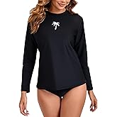 Halcurt Women's Long Sleeve Rash Guard Swim Shirts Quick Dry UPF50+ UV Sun Protection Swimsuit Top