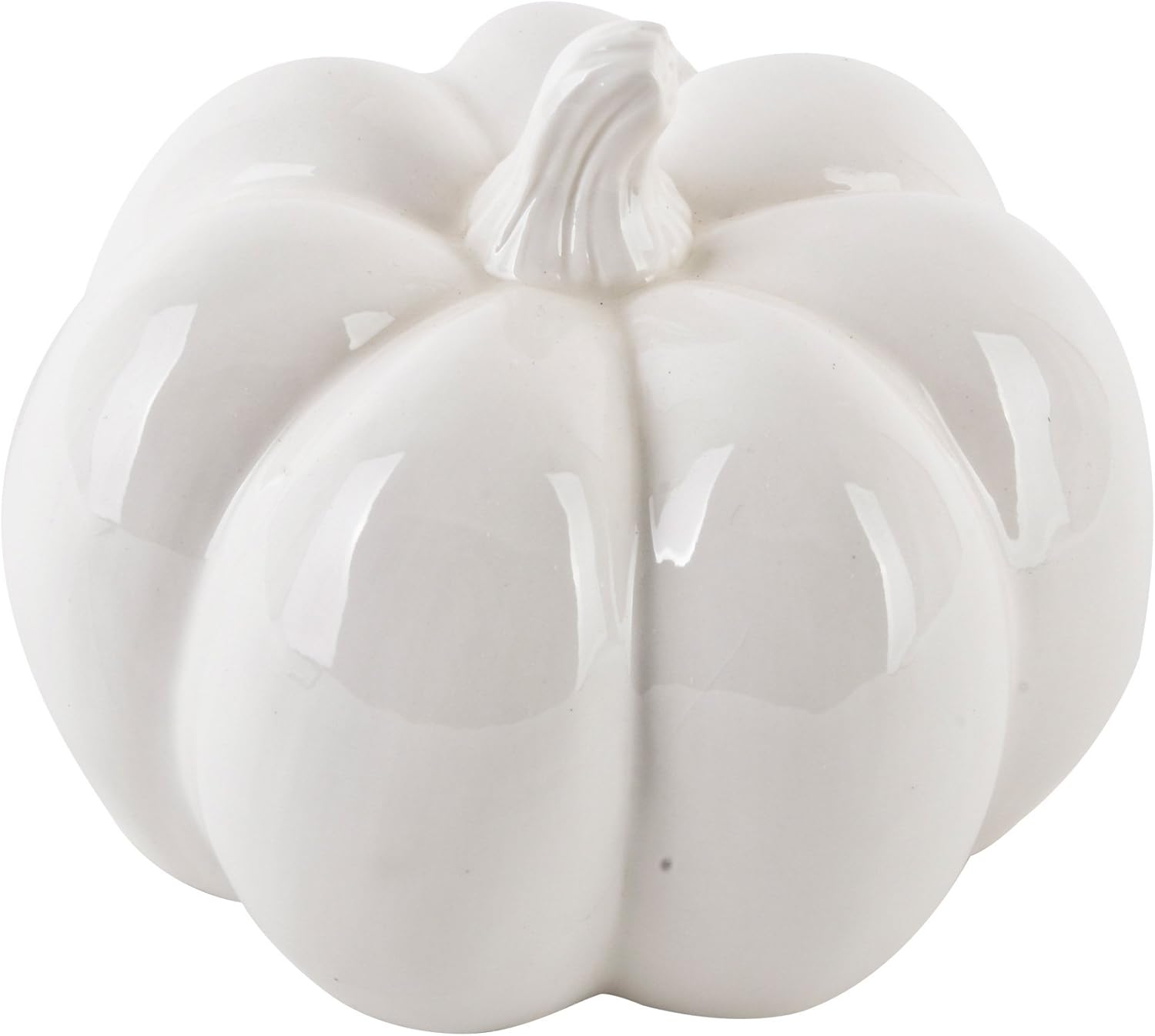 Amazon De Dadeldo Home Kurbis Deko Objekt Herbst Halloween Porzellan Weiss 12x15x15cm