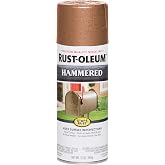 Rust-Oleum Stops Rust Hammered Spray Paint, Copper | Rust Resistant, Indoor and Outdoor, Beautiful Finish on Metal, Wood and More, Sprays from Any Angle