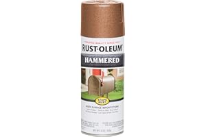 Rust-Oleum 210849 Stops Rust Hammered Spray Paint, 12 Oz, Copper, 12 Ounce (Pack of 1), 12 Fl Oz
