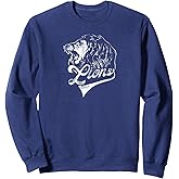 Lions School Sports Fan Team Spirit Mascot Vintage Sweatshirt
