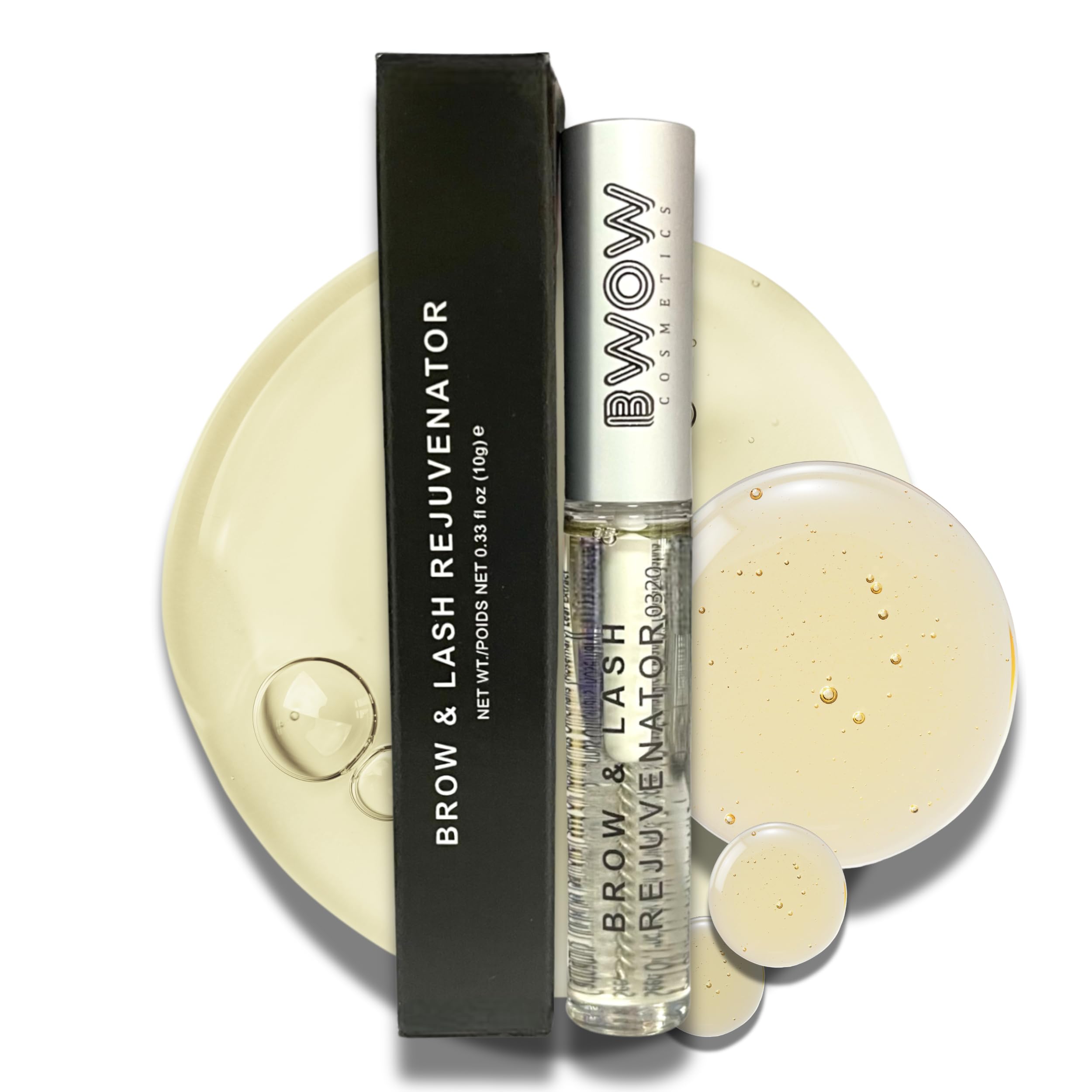 Organic Eyelash Growth Serum Lash & Brow Booster Treatment -Thicker Fuller Stronger Natural Lashes & Eyebrows Renew Enhance & Conditioning Formula, Hair Regrowth Lengthening Longer Lashes Vegan 9.8ml