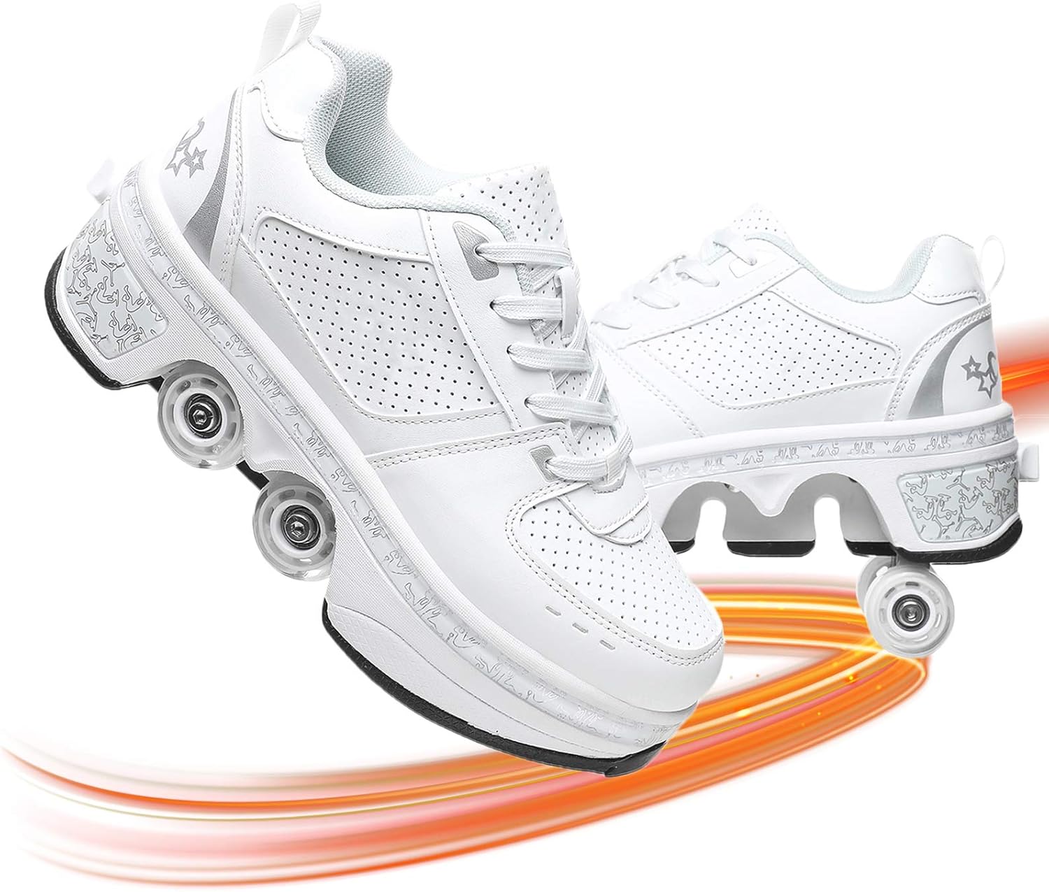 Multifunktionale Rollschuhe Skateboard Schuhe Kinderschuhe Mit Rollen