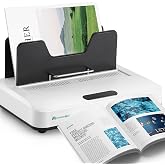 Mxmoonant Thermal Binding Machine PRO 500 Sheets, for A3(Short Edge)/A4/A5 | 1-60mm Thickness, Instant Use, 3 Levels Digital Touch Panel Clear Readout, Air Cooling, Microwave Vibration Align, 110V