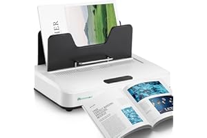 Mxmoonant Thermal Binding Machine PRO 500 Sheets, Instant Use|Digital Touch Panel|Air Cooling|Microwave Vibration, Electric B