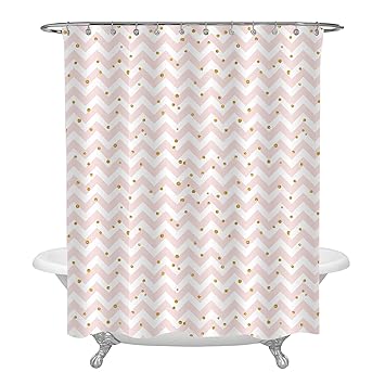 Amazon Com Mitovilla Romantic Pink Chevron And Gold Sparkle Polka