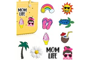 storcfe Charms for Bogg Bag, Charms Compatible with Bogg Bag Original All Models, Accessories Charms PVC Rubber Insert Decorative Charms for Handbag Beach Tote Bag