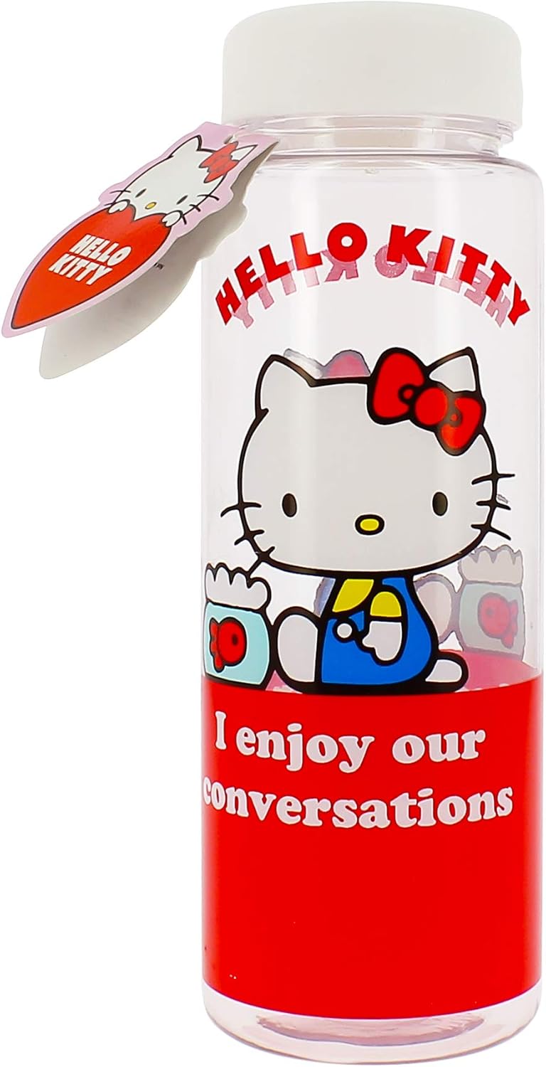 Hello Kitty Girl's Water Bottle, Clear, 500 ml Amazon.co.uk Sports