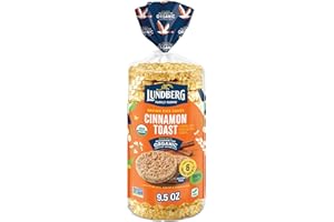 Lundberg Organic Whole Grain Rice Cakes Cinnamon Toast, 9.5 Oz