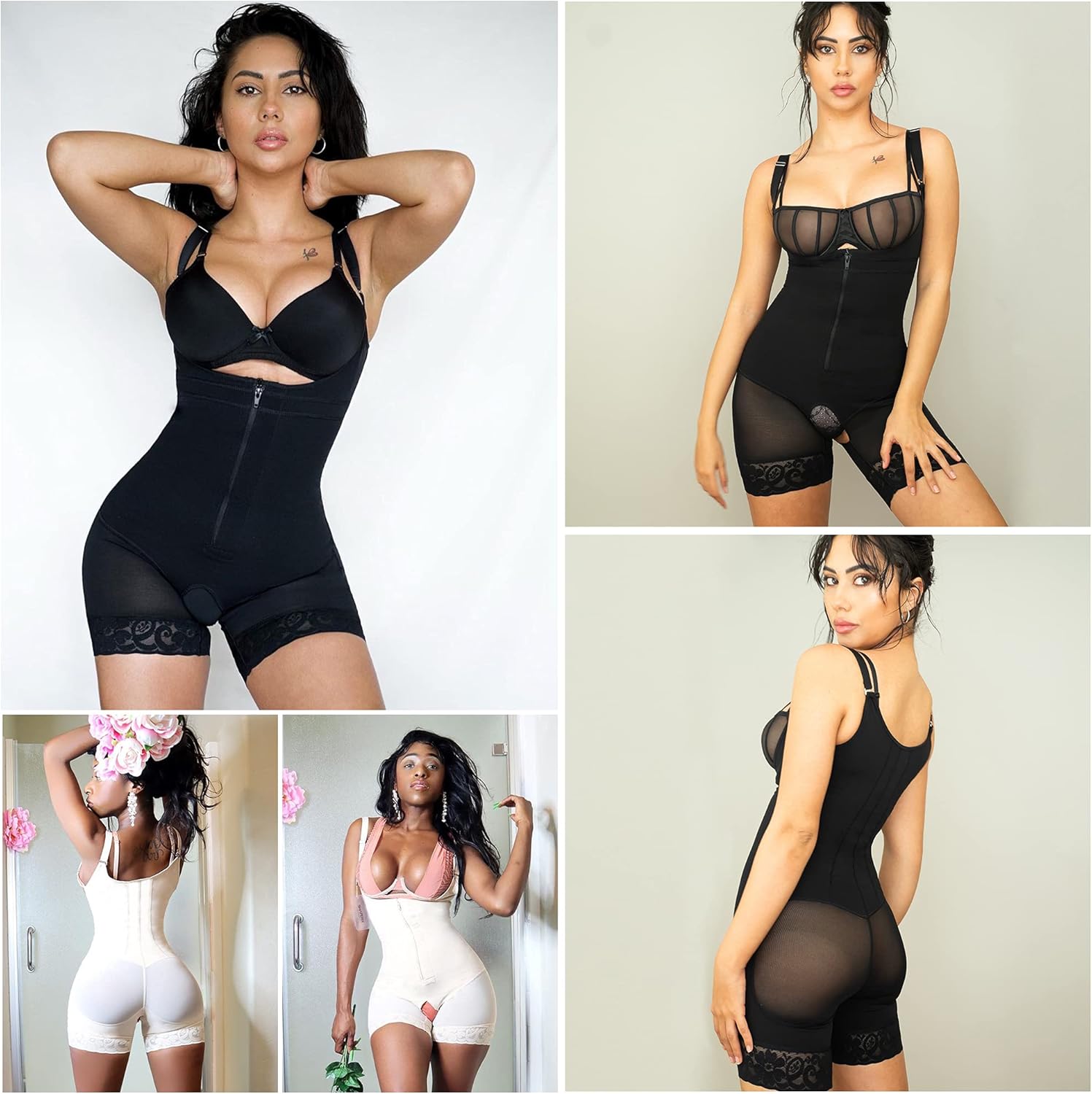 SHAPERX Shapewear for Women Tummy Control Fajas Full Body Shaper Butt Lifter Thigh Slimmer Shorts at  Women’s Clothing store