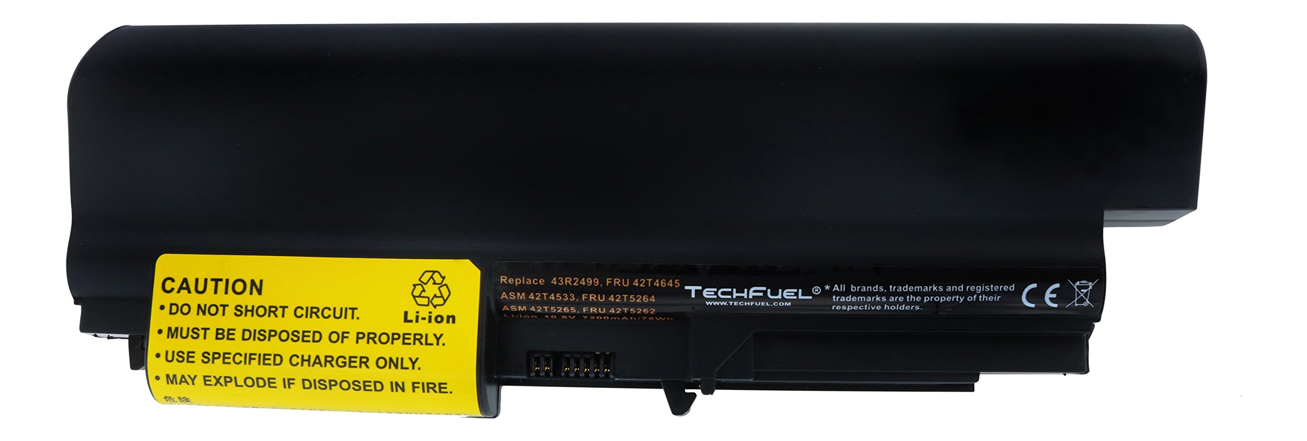 TechFuel Battery for Lenovo ThinkPad T400 2764 - Professional Extended Capacity Performance Laptop Battery (9-cell/ 7800mAh/84Wh)
