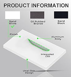 CLOUDY BAY Dimmable Upgraded 3 Color 120V LED