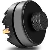 Pyle 1.5 Inch Tweeter Horn Driver - 500 watt peak power/250 watt RMS Audio Speaker Tweeter System w/ Flat Aluminum Voice Coil, 1.5k-20 kHz Frequency, 95 dB, 8Ohm - Pyle PDS122 , Black