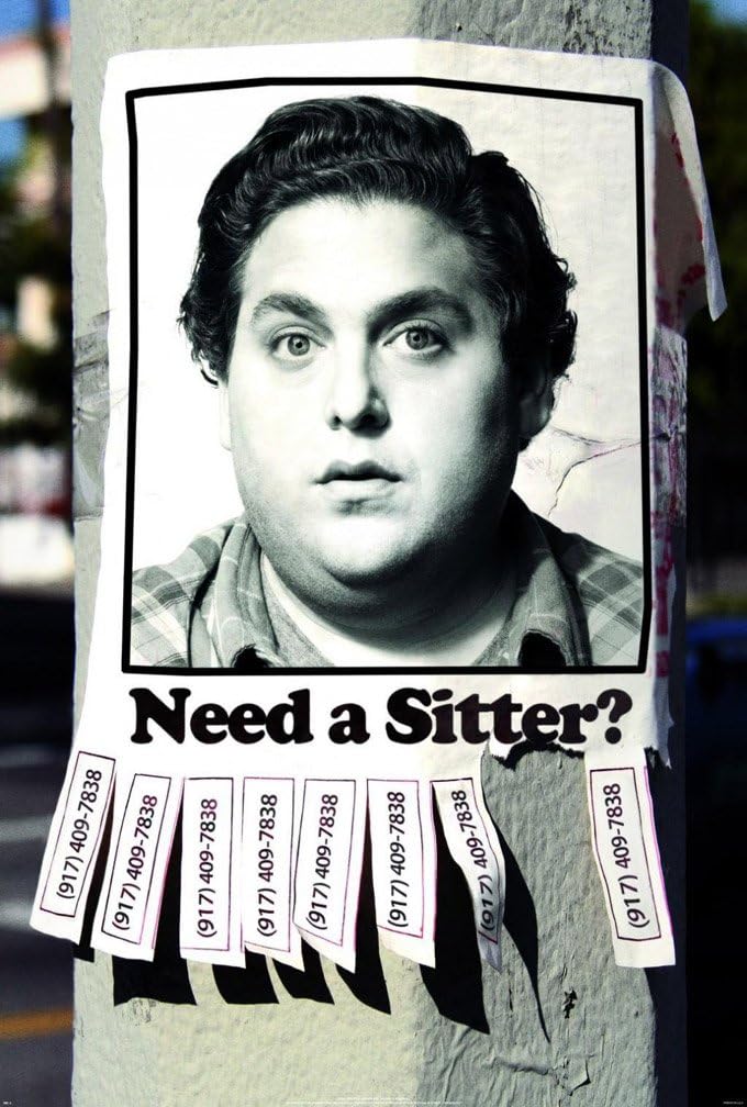 THE SITTER MOVIE POSTER 2 Sided ORIGINAL Advance 27x40 JONAH HILL