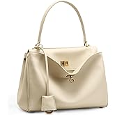 Genuine Leather Tote Bag for Women: Soft Leather Shoulder Handbags - Ladies Satchel Crossbody Purse for Travel (Medium)