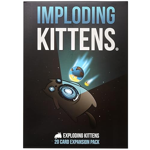 Imploding Kittens Expansion Set - A Russian Roulette Card Game, Easy Family-Friendly Party Games for Adults, Teens & Kids - 20 Card Add-on