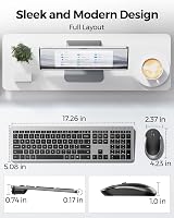 Seenda SK38 Wireless Keyboard and Mouse Set UK Full Size Numeric Keypad Black view 5