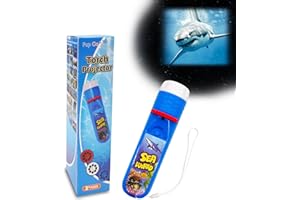Pup Go Sea World Projector Flashlight for Kids Ages 3 4 5 6 7, with 3 Discs 24 Images, Sea Creatures Toys for Boys Girls, Shark Toy for Kid, Occean Night Light Projector, Shark Gifts Games for Kids