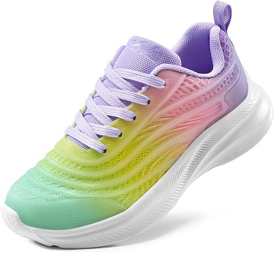 Turnschuhe Kinder Sportschuhe,Regenbogen/Lila,28.5