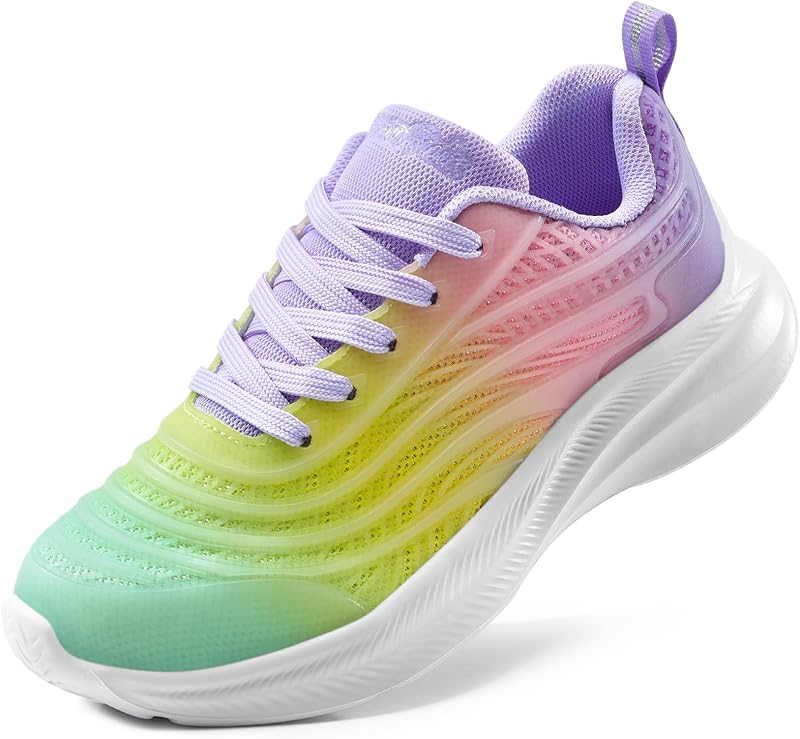 Turnschuhe Kinder Sportschuhe,Regenbogen/Lila,28.5