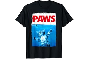 XIONGYING Paws Cat and Mouse Top, Cute Funny Cat Lover Parody T-Shirt