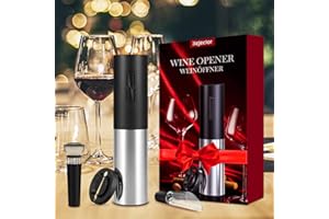 KEJECTOR Electric Wine Opener Rechargeable, Automatic Wine Bottle Opener, Cordless Wine Corkscrew with Foil Cutter, Aerator, Pourer & Vacuum Preservation Stoppers, for Lover Gift Party