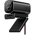 HyperX Vision S – Webcam, 4K Video Recording @ 30fps, 90° Field-of-View, Responsive Autofocus, Hyperflex Cable, Aluminum Body, Plug and Play, Sony Starvis 8MP Sensor, 5G2P Lens, USB-C – Black