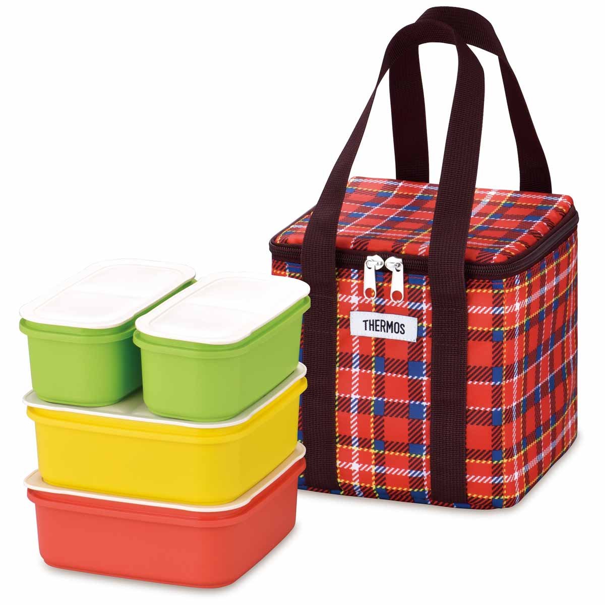 サーモス 弁当箱 ファミリーフレッシュランチボックス 2.7L レッド DJF-2800 R の商品画像