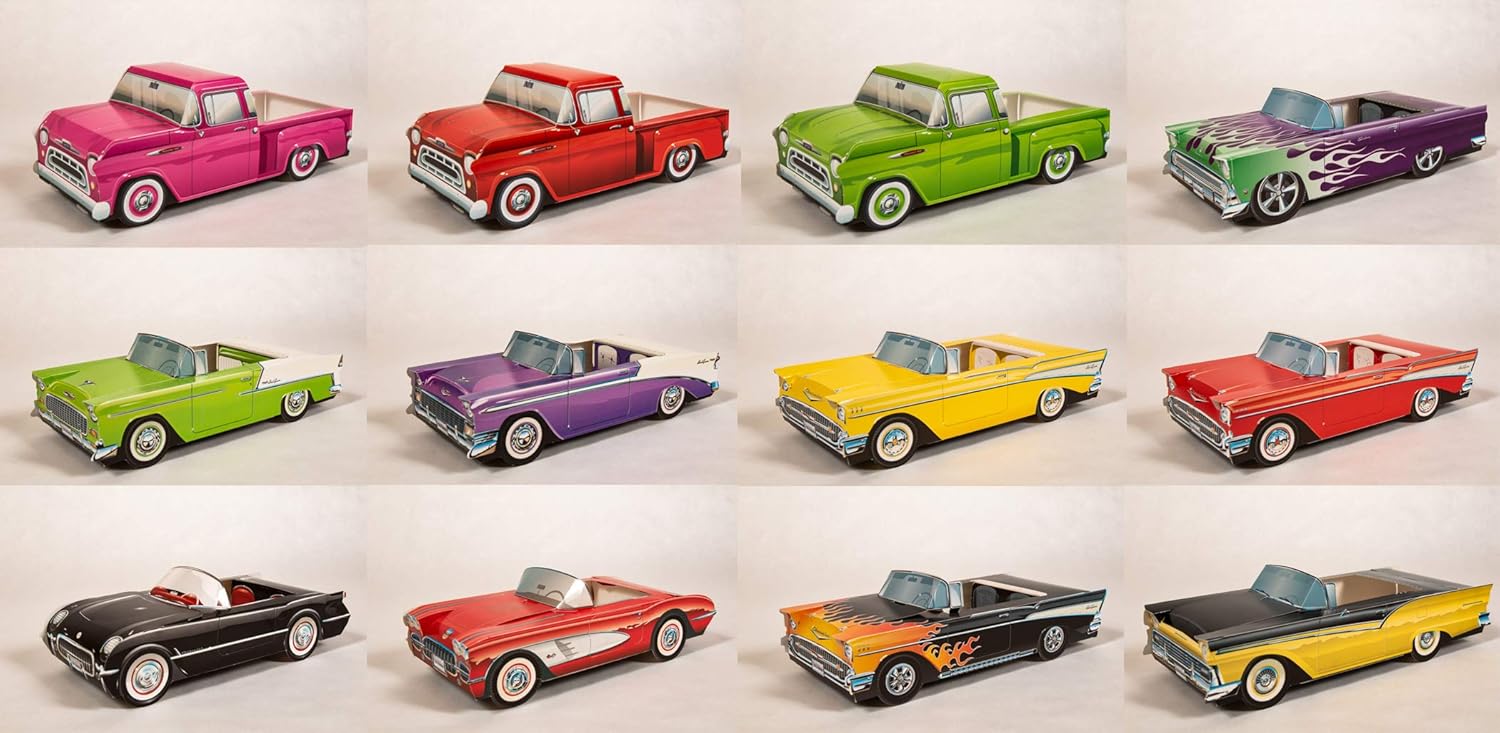 Amazon Com 50s Party Decorations 12 Assorted 50s Car Theme Party