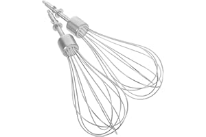 OFFIGAM 2pcs Stainless Steel Electric Egg Beater Accessories Whisk Heads for Mini Hand Drill Mixer, Handheld