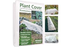 REMIAWY Plant Covers Freeze Protection, 10FTX33FT Frost Cloth Plant Cover Blanket for Outdoor Plants Floating Row Covers for Garden Vegetables Raised Beds Insect Protection Season Extension